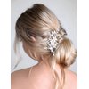 SWEETV Wedding Hair Comb Clip Bridal Crystal Wedding Hair Accessories for Brides and Bridesmaid, Gold