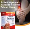 Treatonic Ingrown Toenail Treatment - Ingrown Toenail Pain Reliever and Softener Kit for Easy Trimming with Silicone Gel Toe Caps