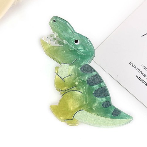 Dinosaur Hair Clips - Perfect for any hair type and style - Medium size and fun dinosaur design for everyday use and gift giving (Tyrannosaurus Rex Hairpin)