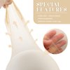 Z-CHARMMY Non Slip Wig Cap for Lace Front Wig, 36 Pieces HD Stocking Caps for Wigs, Invisible Bald Wig Caps for Woman, Sheer Hair Caps for Wig, Transparent Wig Cap, Beige