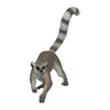 Deluxebase Mini Animal Adventure Replica - Ring-Tail Lemur from Small Sized Realistic Toy Figure That Makes an Ideal Jungle Animal Toy for Kids