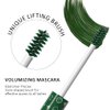 Green Lash Mascara, Waterproof Long lasting Charming Voluminous Cruelty Free Vegan Green Eye Makeup (Green)