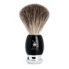 MÜHLE VIVO Black Resin Pure Badger Shaving Brush - Luxury Shave Brush for Men, Rich Lather