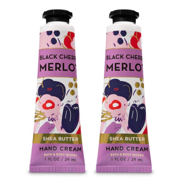 Bath And Body Works 2 Pack Shea Butter Hand Cream Black Cherry Merlot