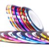 36 pcs 1mm 2mm 3mm Popular Nail Striping Tape Line For Nails Decorations Diy Nail Art Self-Adhesive Decal Tools