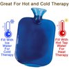 Carex Hot Water Bottle With Cover, Rubber - Heat Therapy and Cold Therapy - For Cramps, Pain Relief, Arthritis, Aches and Pains