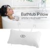 Qioni Bathtub Pillow, Non-Slip Bathtub Spa Pillow Bath Cushion Bathtub Pillow Head Neck Support with Suction Cups for Spa or Bath