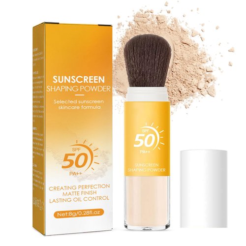 Mineral Sunscreen Setting Powder, Spectrum SPF 50 PA+++, 0.28 oz – Sunscreen Powder, Translucent Makeup Setting Powder, Smooth, Durable Oil Control, Breathable