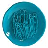 Clipwell Magnetic Paper Clip Holder - Easy Toss & Pick-Up - Holds Various Metal Parts - Powerful Sweep-Up Magnet - Ideal Locker Accessory & Home & Office Organizer - Turquoise