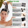 Solutrel Black Hair Dye Shampoo, Complete Gray Coverage, 10-in-1 Unisex Hair Color Shampoo With Natural Ingredients, No Skin Stain - Ammonia Free.