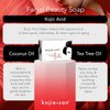 Kojie San Skin and Body Soap – Original Kojic Acid, Dark Spot Remover Soap Bar with Coconut & Tea Tree Oil – 135g x 1 Bar
