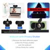 Akyta Webcam, Plug and Play USB Webcam 1080p with Microphone -Privacy Cover-Tripod, Streaming Web Camera for Desktop Computer Laptop PC Mac Video Calling/YouTube/Zoom Conference