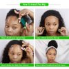 Deep Wave Headband Wigs Human Hair for Black Women 150% Density Brazilian Virgin Human Hair None Lace Front Wigs Machine Made Wigs Glueless Deep Curly Headband Human Hair Wig (16 Inch)