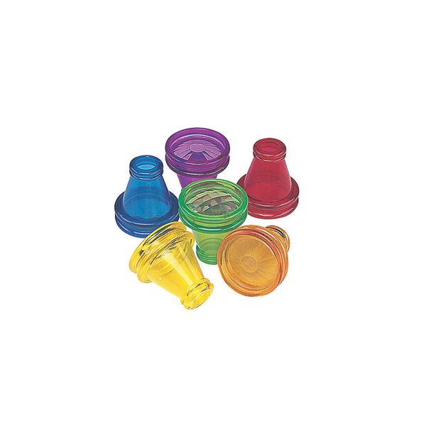 Fun Express Transparent Prism Kaleidoscope Toys (Bulk Set of 12) Novelty Party Favors and Giveaways