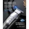 RENPHO Cordless Hair Clippers for Men, Beard Trimmer with LED Display, 4-Speed Hair Trimmer for Men, 0.15mm Professional Barber Clippers, Hair Cutting Kit, 100-240V for Global Travel