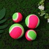 PEUTIER 4pcs Toss and Catch Ball Sets, 2 Sizes Sticky Ball Catch Game Fun Sticky Balls for Toss Game Paddle Catch Ball Toy for Boys Girls Kids and Adults Family Outdoor Backyard Beach Playground