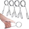 4 Pieces 2 Inch Dumbbell Spring Collars Barbell Clamps Locking Collars Clips for Weightlifting Exercise Fitness Training Supplies