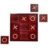 Juvale 9.5-inch Wooden Tic Tac Toe Game, Decorative Coffee Table Games for Adults and Family Activities