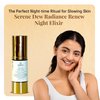 YOGEE Natural Night Skin Elixir | Night Cream for Wrinkles, Reduced Line, Dark Spots | Goat Milk, Saffron, Sesame Oil | 30ml