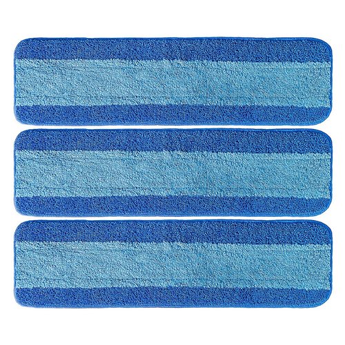 3 Pack for Bona Microfiber Cleaning Pad, Microfiber Mop Pads Compatible with Bona Mop for Bona Hardwood Floor Cleaner 18 Inch