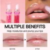 WenFeng Spicy Lip Plumping Booster,Plumping Lip Oil with Chili Extract,Plump and Pout Lip Plumper for Women Girls,Fuller Lips Instantly,Hydrating,High-Shine (01)