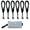 RoofPax 6 Rooftop Cargo Tie Down Hook Straps for Strapping Down Any Car Top Luggage. Waterproof, Attaches to Car Door Frame, Patent Registered, Extended Warranty!