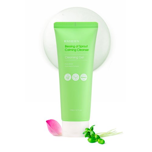 HAYEJIN hypoallergenic Blessing of Sprout Calming Cleansing Gel- Vegan, 170ml/5.7 fl.oz