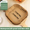 Air Fryer Liners Disposable,200Pcs Parchment Paper,LYHOLKEER 6.3inch Disposable Air Fryer Paper Liners for 3 3.5 4 4.5 5QT, Non-Stick Air Fryer Liners Square Free of Bleach,Airfryer Paper Liners