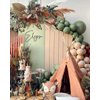 PageebO Sage Green Brown Balloon Arch Kit for Woodland Baby Shower Decoration Birthday Wedding Engagement Anniversary Picnic or Any Friends & Family Party Decorations