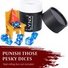 DnD Dice Jail - Time Out Chair & Dunce Hat - Punish Your Bad Dice in our Chair Of Shame - Accessories / Gift for Dungeons and Dragons. Miniature Chair & Cap Works for all D&D Dice D20, D10, D8, D6, D4