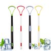 ibrush Tongue Scraper Cleaner 4 Pieces 100% BPA Free Tongue Scrapers with Travel Handy Case for Adults, Kids, Healthy Oral Care, Easy to Use, Help Fight Bad Breath