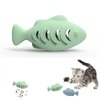EFYUE Cat Toys for Indoor Cats Interactive Cat Toy Food Dispenser Feeder Treat Dispensing Can be Stuffed with Cat Treats, Catnip (green)