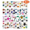 96PCS Love Guitar Music Notes Temporary Tattoos Stickers Themed Birthday Party Decorations Supplies Decor Favors Rock Guitars Musical Instrument Tattoo Gifts For Kids Boys Girls School Prizes Carnival