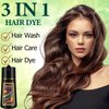 NCEPROHR Instant Coffee Hair Color Shampoo - 3 in 1 Herbal Shampoo for Natural, Long-Lasting Hair Tint, Easy to Use for Women & Men, 16.90 Fl Oz (Coffee)