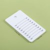 Acrylic Eyelash Extension Pallet, Grafting False Eyelash Organizer Extension Pad Lash Tray Adhesive Glue Palette Individual Holder (White A 4.72x2.75inch)