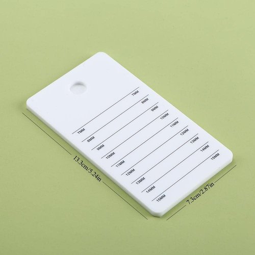Acrylic Eyelash Extension Pallet, Grafting False Eyelash Organizer Extension Pad Lash Tray Adhesive Glue Palette Individual Holder (White A 4.72x2.75inch)