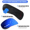 RooRuns Orthotic Inserts 3/4 Length, High Arch Support Foot Insoles for Over-Pronation Plantar Fasciitis Flat Feet Heel Pain Relief Shoe Inserts for Running Sports,S(Men 5-6/Women 6-7)