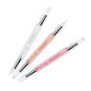 Finloome 3 pcs Nail Art Pen Silicone Brushes Dual Tipped Nail Design Tools Nail Art Carving Sculpture Pen For 3D Effect Shaping Drawing Dotting