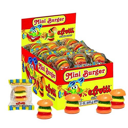 Gummi Mini Burger (Gummi Mini Cheeseburger) Wrapped 60ct