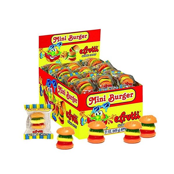 Gummi Mini Burger (Gummi Mini Cheeseburger) Wrapped 60ct