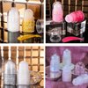Body Glitter Roll on Festival Glitter Gel Makeup for Hair Face and Body Color Changing Glitter Gel Rave Party Makeup 25ml Sliver