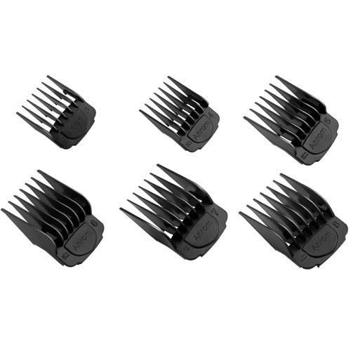 Anrom Magnetic Clipper Guards for Wahl Clippers with Magnetic Clip Professional Hair Clipper Guards Cutting Guides - length from 3/8'', 1/2'', 5/8'', 3/4'', 7/8'', 1'', 5 Pack