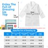 RioRand Kids' Doctor Lab Coat Costume with Accessories Role Play for Boys Girls Playset Nurse Costume Age 3-12 (White, L-140CM/8-9Y)