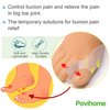 Povihome 8 Pack Bunion Cushion and Protector(1/2'' Thick), Bunion Pads, Bunion Corrector and Bunion Relief with Gel Shield, Treat Pain in Big Toe Joint, Realign Big Toe and Relieve Bunion Pain