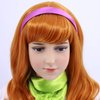 Hulaidywig Orange Cosplay Costume Wig for Kid's and Headband + Green Scarf