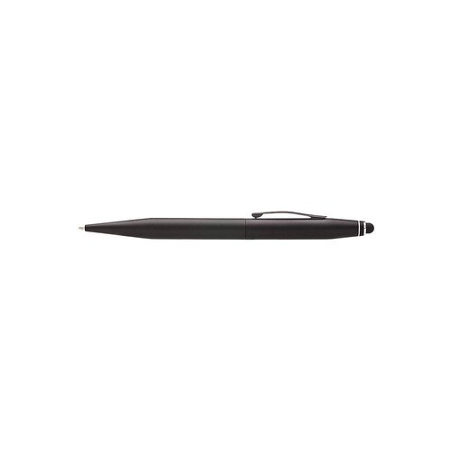 Cross Tech2 Refillable Ballpoint Pen, Medium Ballpen With Stylus, Includes Premium Gift Box - Satin Black