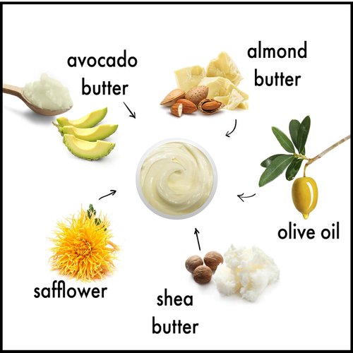 Raya Body Butter Thick Body Moisturizer for Dry, Cracked Hands and Feet, Can Be Used as a Luxurious Massage Cream, Great for All Skin Types