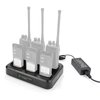 Six-Way Charger Multi Unit Charger for Motorola Radio HT750 HT1250 PR860 EX500 MTX950 HT1250 PRO7150 JMNN4023 JMNN4024 WPLN4107 Walkie Talkie and Battery(1 Pack)