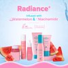 Aqualogica Radiance+ Oil Free Face Moisturizer | Watermelon & Niacinamide Infused | Helps Reduce Acne Marks | Hydrates Skin without Stickiness | 3.38 Fl Oz/100ml