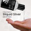 Sliquid Silver Intimate Lubricant - Silicone Lube for Women/Men/Couples, Hypoallergenic Lube, Silicone Lubricant, Waterproof, Unscented, Travel-Size, 2 Fl Oz